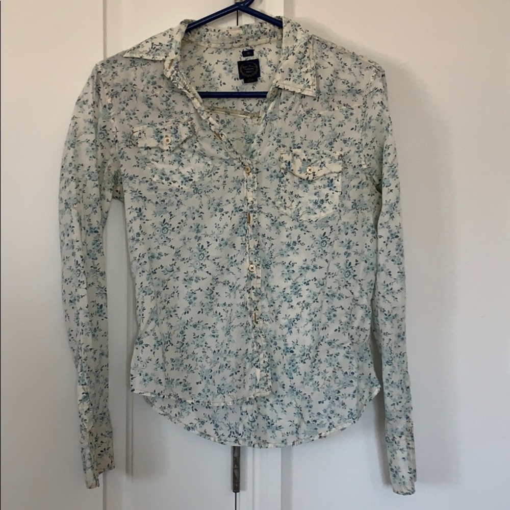 Floral Print Button Down